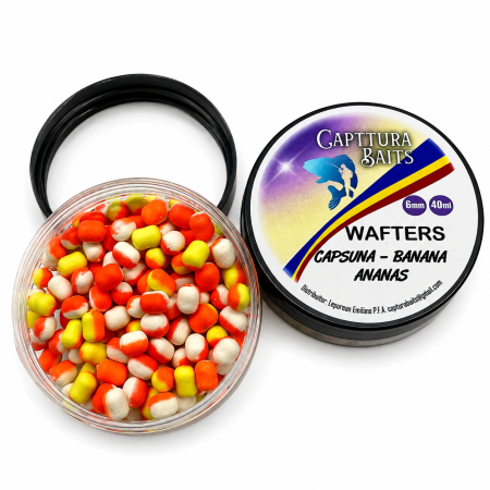 Wafters si Pop-Up - Wafters CAPTTURA Baits Capsuna Banana Ananas 6 mm 40 ml