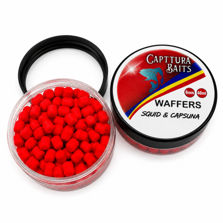 Wafters si Pop-Up - Wafters CAPTTURA Baits Squid si Capsuna 6 mm 40 ml