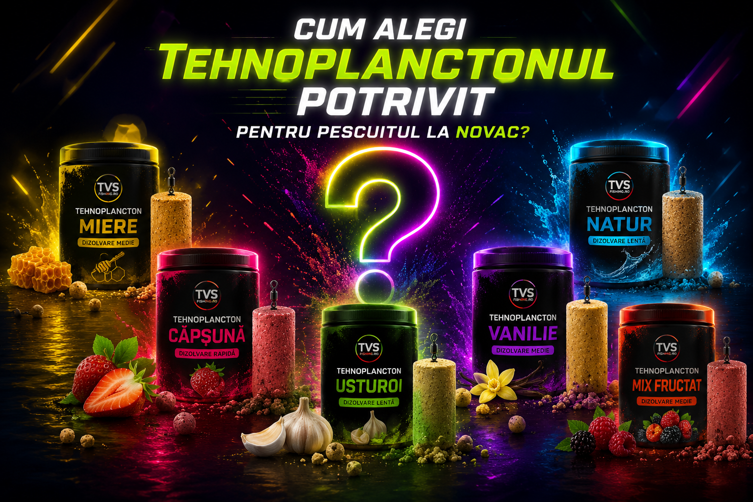 Cum alegi tehnoplanctonul potrivit pentru pescuitul la novac? Ghid complet | TVS Fishing