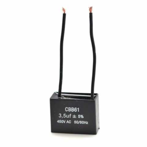 Piese si Accesorii Universale - Condensator patrat cu fie pentru motoare electrice 220V ,