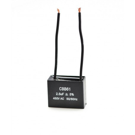 Condensator patrat cu fie pentru motoare electrice 220V , [1]