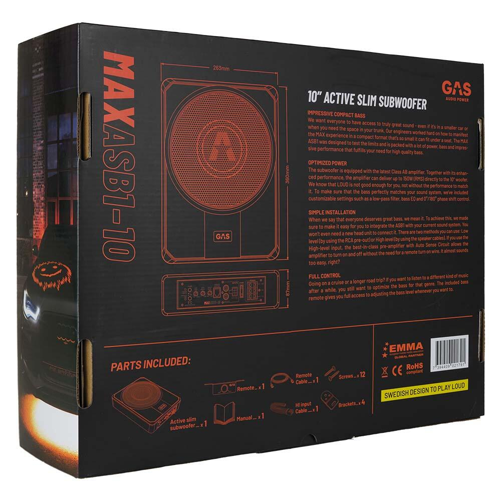 Subwoofer activ MAX ASB1-10 Putere RMS 150W [6]