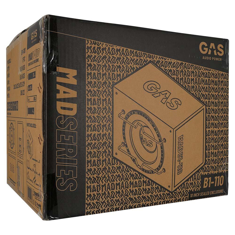Subwoofer auto pasiv GAS MAD B1-110 250W cu incinta [9]