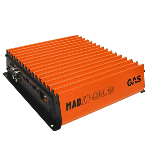 Amplificatoare Auto - Amplificator auto GAS Audio Power MAD A1-500.1D monobloc 1x230W (4Ω) / 1x370W (2Ω) / 1x500W (1Ω) RMS