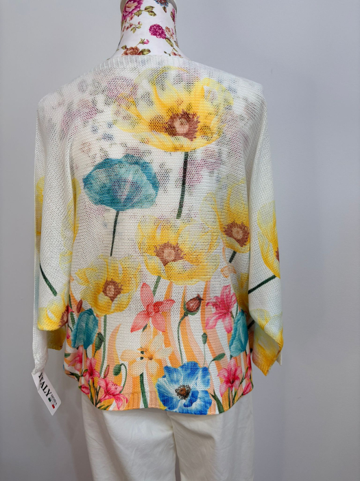 Bluză damă cu imprimeu floral multicolor – delicată și romantică [3]