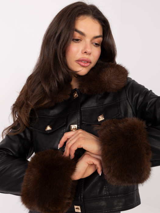 Jacheta din piele cu blăniță [4]