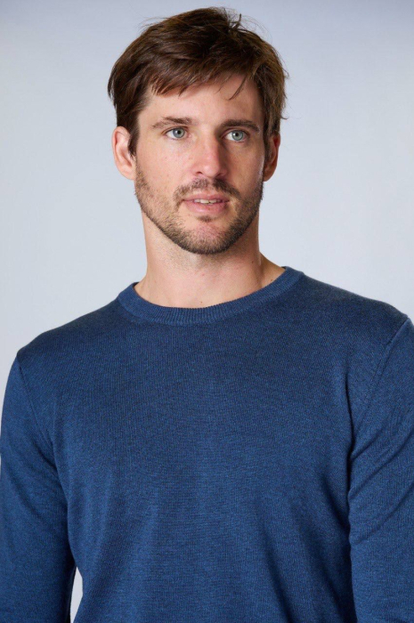 Pulover Bărbătesc Basic – Indigo [2]