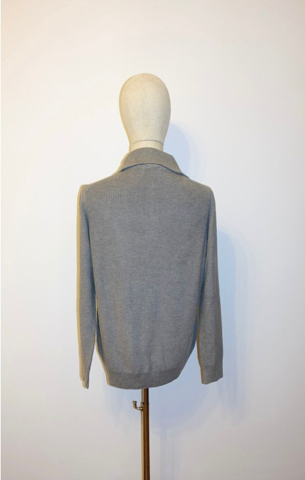 Pulover Bărbătesc cu Fermoar – GRI [2]