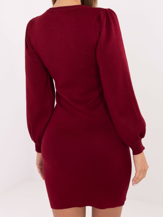 Rochie damă tricot cu broșe [12]