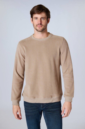 Hanorace - Bluză tip hanorac – culoare Vizon (bej-maroniu cald)