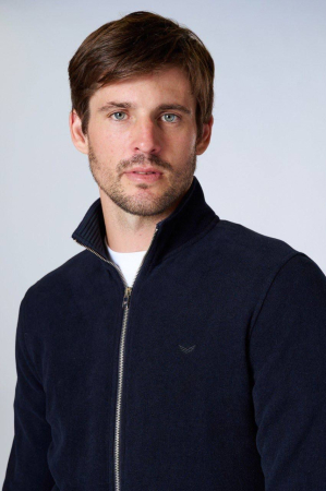 Cardigan Bărbătesc cu Fermoar – Bleumarin [1]