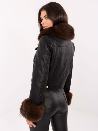 Jacheta din piele cu blăniță [4]