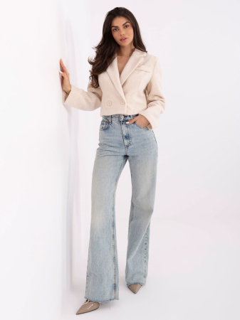 Geci/Paltoane - Palton scurt de dama Ecru