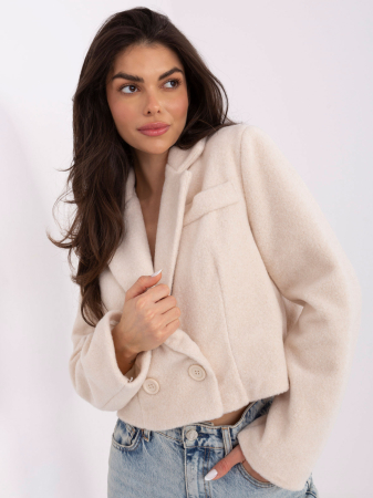 Palton scurt de dama Ecru [1]