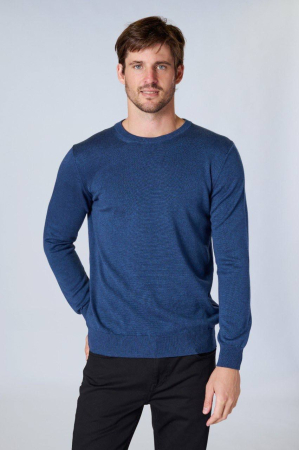 Pulovere - Pulover Bărbătesc Basic – Indigo