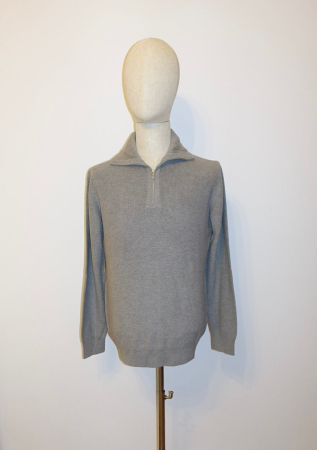 Pulover Bărbătesc cu Fermoar – GRI [3]