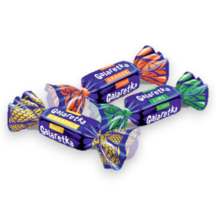 Bomboane Roshen Bomboane GALARETKA jeleu cu arome de ananas, portocală, lime în glazură de ciocolată. 2 Kg [2]