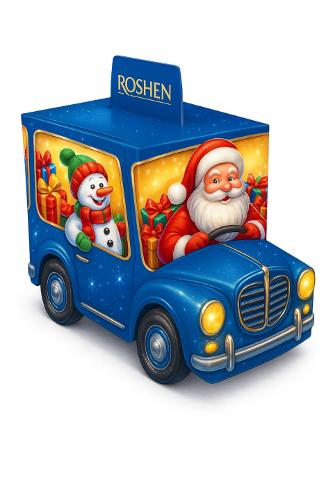 Cadouri De Craciun Roshen Cutie cadou Roshen „Mașina lui Moș Crăciun” 330g #3 [1]