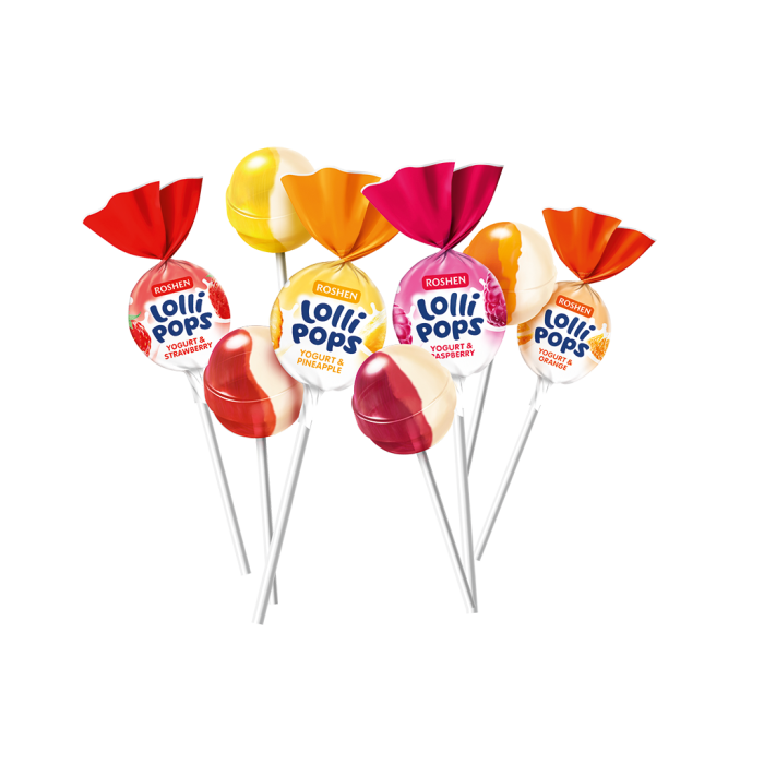 Caramele Roshen Acadele LolliPops YOGURT iaurt de fructe 0,92 Kg [1]