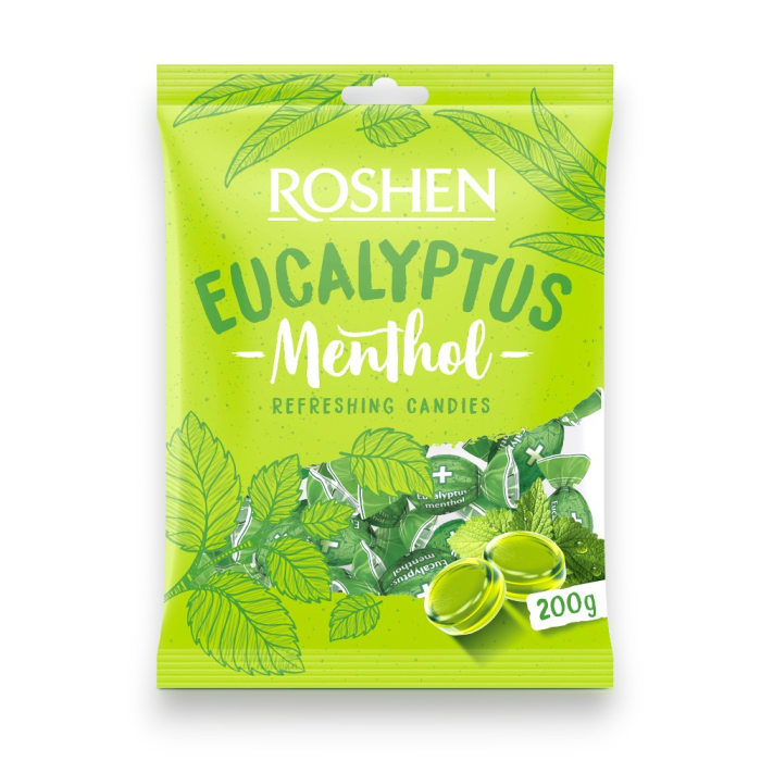 Caramele Roshen Dropsuri EUCALYPTUS MENTHOL, 200g [1]