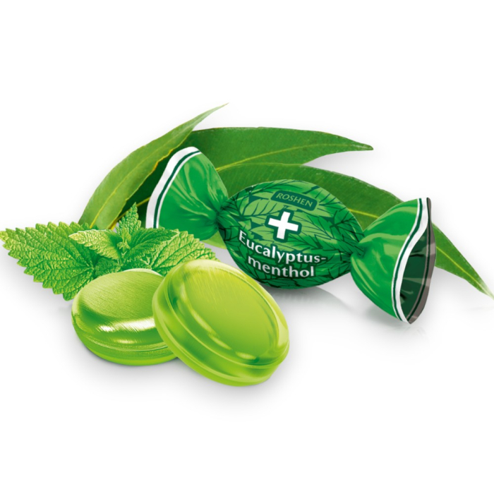 Caramele Roshen Dropsuri EUCALYPTUS MENTHOL, mentolate  1kg [1]