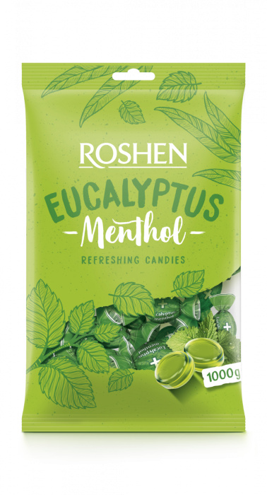 Caramele Roshen Dropsuri EUCALYPTUS MENTHOL, mentolate  1kg [2]