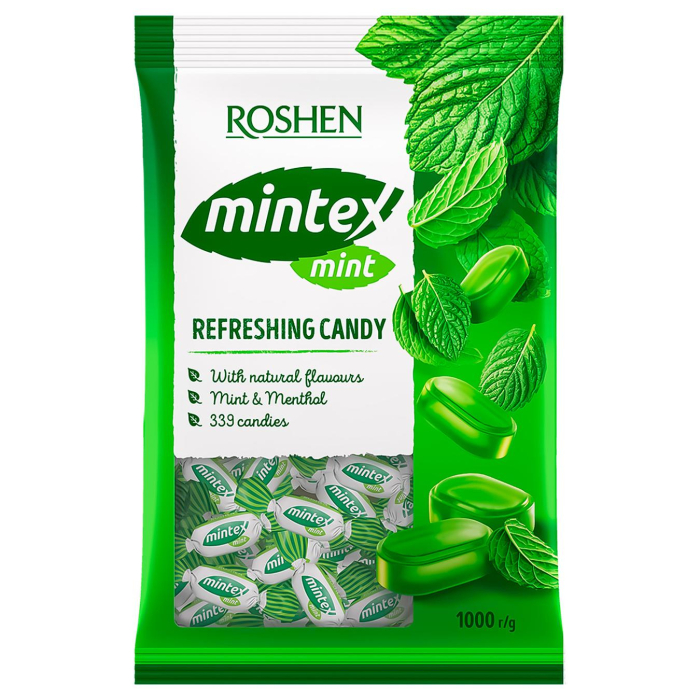 Caramele Roshen Dropsuri mentolate Mintex MINT 1kg [2]