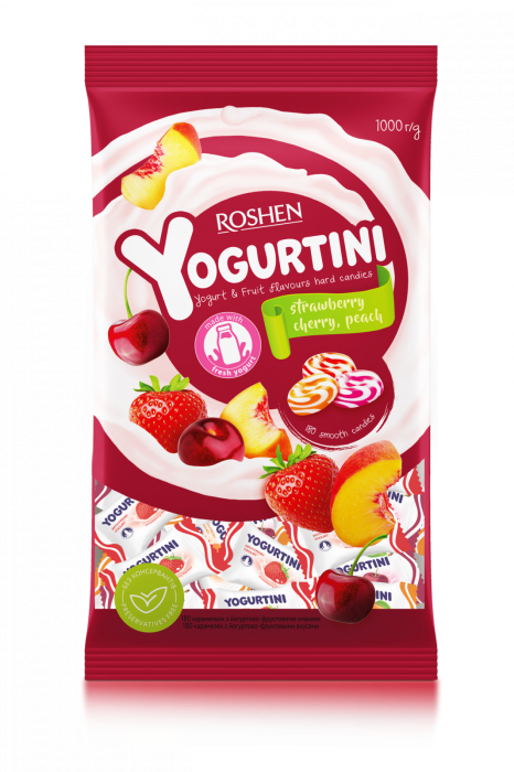 Caramele Roshen Dropsuri YOGURTINI, Iaurt si Fructe 1kg [2]