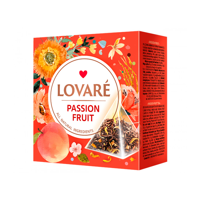 Ceai Lovare Piramide «Passion Fruit» 15 plic * 2g [1]