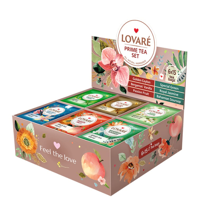 Ceai Lovare Set cadou Prime Tea Set 90 Plicuri [1]
