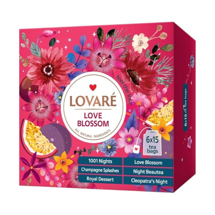 Ceai Set Cadou 6 arome x 15 pliculete. Love Blossom [1]