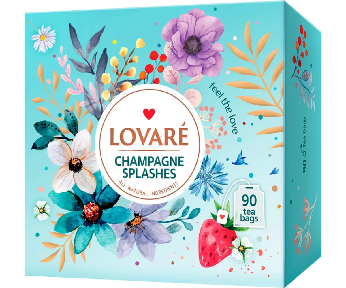 Colectie ceai Lovare Champagne Splashes 90 plicuri x 2g 180g [1]