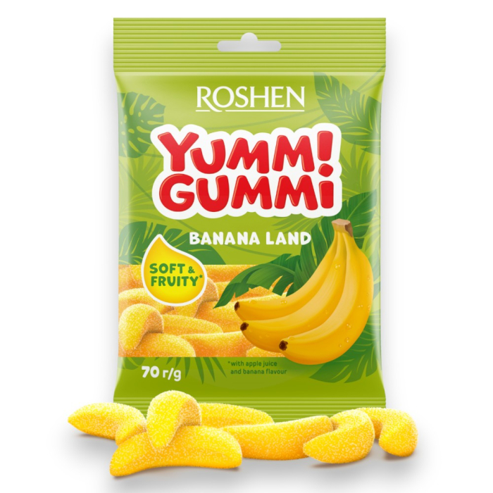 Jeleuri Roshen Jeleuri Yummi Gummi Banana land 70 gr [1]