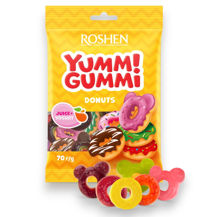 Jeleuri Roshen Jeleuri Yummi Gummi Donuts 70 gr [1]