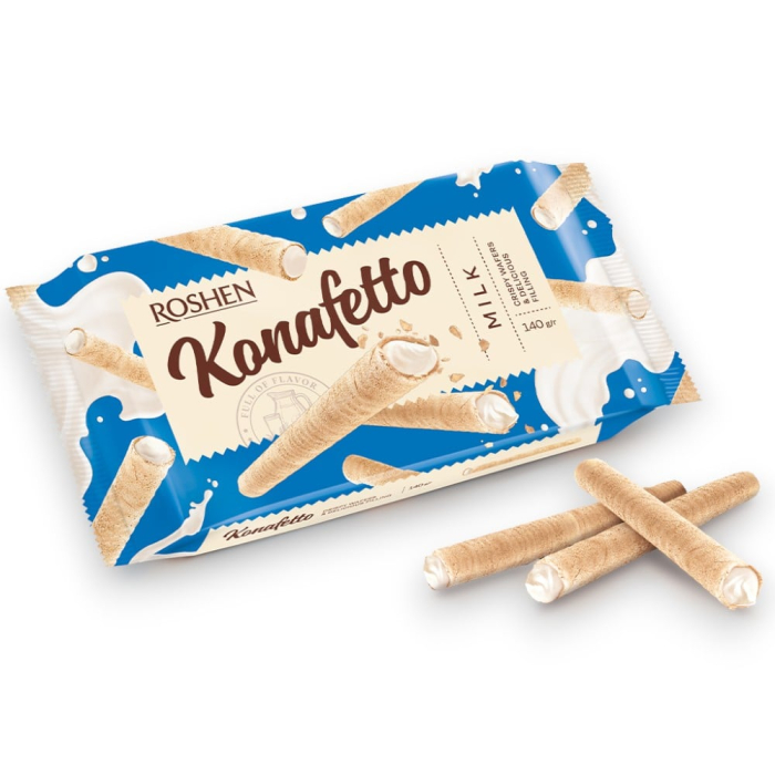 Napolitane Roshen RULOURI DE NAPOLITANE KONAFETTO MILK 140g [1]