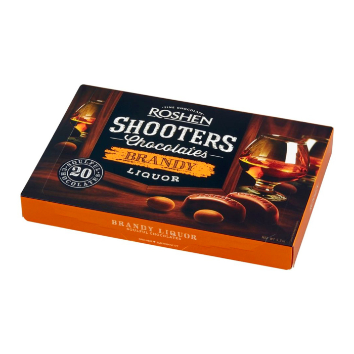 Praline Roshen Cutie cu bomboane Shooters Brandy 150g [3]