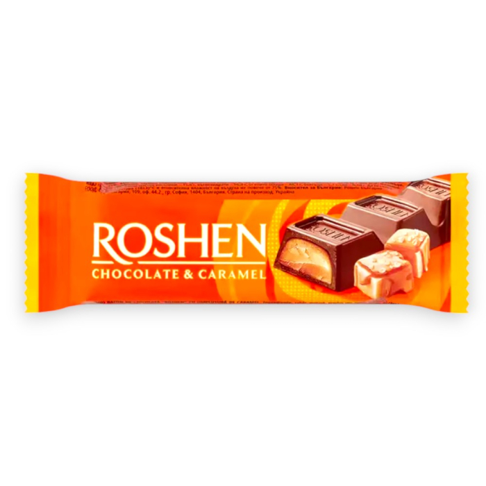 Tablete Si Batoane Roshen Baton de ciocolata ROSHEN, cu crema de caramel 30g [1]