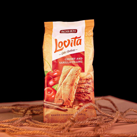 Biscuiți Roshen Fursecuri LOVITA, vanilie si cirese 168g [1]
