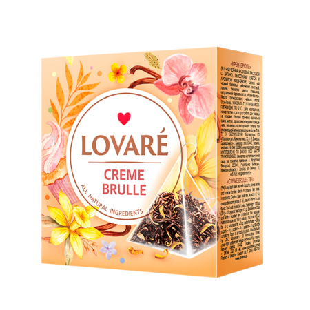 Ceai/Cafea - Ceai Lovare Piramide «"CREME BRULEE» 15 plic * 2g