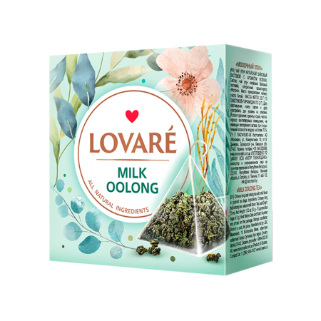 Ceai/Cafea - Ceai Lovare Piramide «MILK OOLONG TEA » 15 plic * 2g