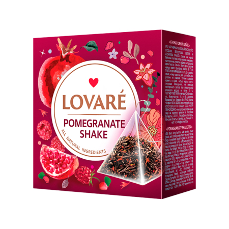 Ceai/Cafea - Ceai Lovare Piramide «POMEGRANATE SHAKE» 15 plic * 2g