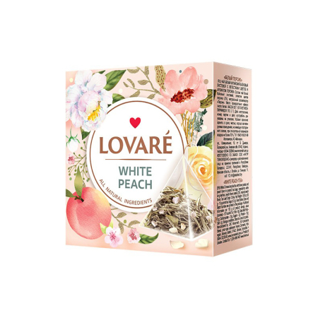 Ceai/Cafea - Ceai Lovare Piramide «WHITE PEACH» 15 plic * 2g
