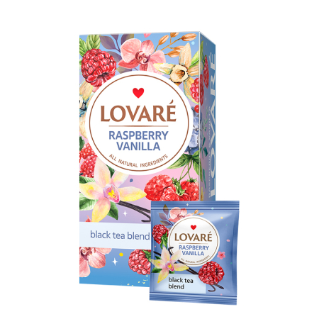 Ceai/Cafea - Ceai Lovare «Raspberry vanilla » - 24*2 g ( Pliculețe)