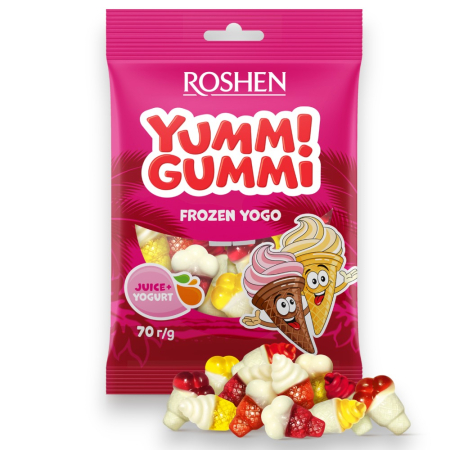 Dulciuri - Jeleuri Roshen Jeleuri Yummi Gummi Frozen Yogo 70 gr