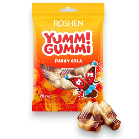 Dulciuri - Jeleuri Roshen Jeleuri Yummi Gummi Funny Cola 70 gr