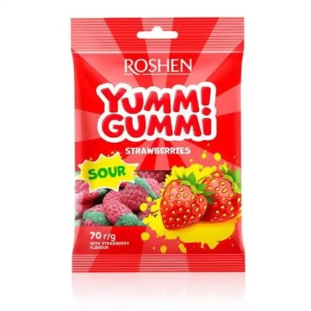 Dulciuri - Jeleuri Roshen Jeleuri Yummi Gummi Strawberries 70 gr