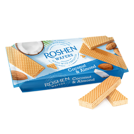 Napolitane - Napolitane Roshen Napolitane ROSHEN cocos si migdale 216g Mare