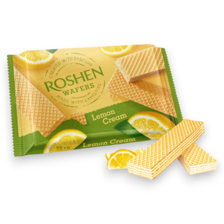 Napolitane - Napolitane Roshen Napolitane ROSHEN cu cremă de lamaie,72 gr Mica