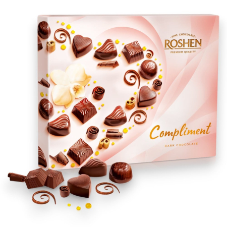 Dulciuri - Praline Roshen Cutie cu bomboane COMPLIMENT 145g