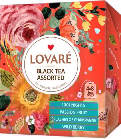 Ceai/Cafea - Set ceai: 4 arome x 8 pliculete. Black Tea Assorted